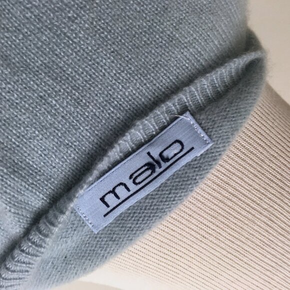 Malo Cashmere Sweater v neck i44 made in Italy - Picture 2 of 7